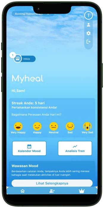Myheal App - Aplikasi pendamping refleksi diri